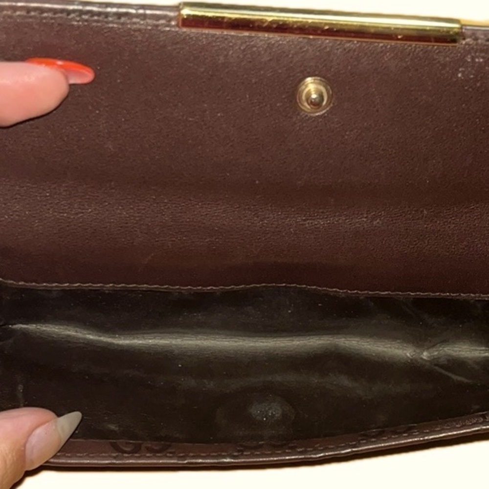Gucci Guccissima Interlocking Leather Long Wallet, Brown - Picture 7 of 16